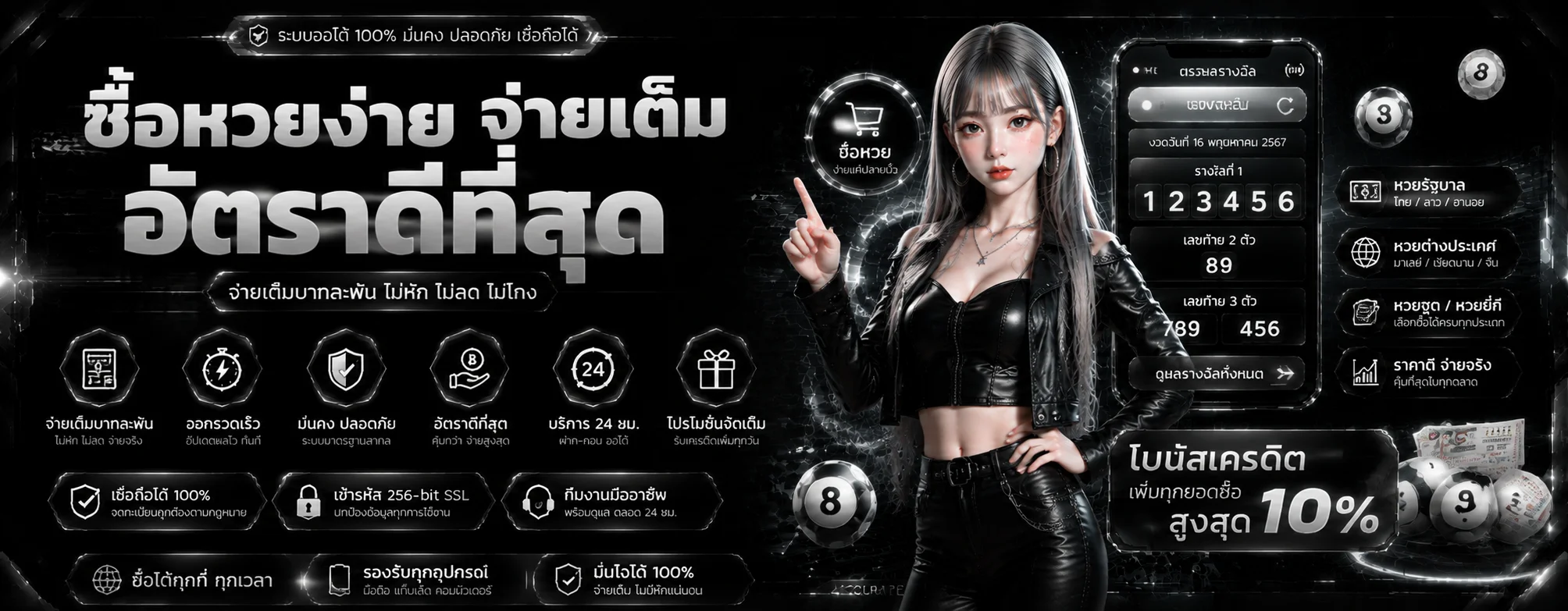 แทงหวยออนไลน์ทุกประเภทบน GALA89 จ่ายเต็ม